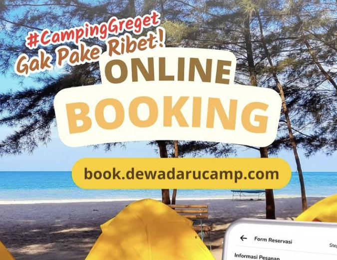 Cara Camping Di Pantai Tikus Emas, Pesan Tenda dan Reservasi Tiket